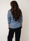 Vero Moda Doffy Knitted Round Neck Jumper, Blue