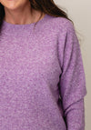 Vero Moda Doffy Knitted Round Neck Jumper, Purple