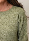 Vero Moda Doffy Knitted Round Neck Jumper, Green