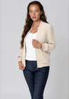 Vero Moda Coco Zip Up Bomber Jacket, Grey