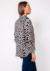 Vero Moda Vigdis Swirl Print Shirt, Black