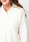 Vero Moda Luna Ribbed Knit Collar Jumper, Cream