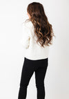 Vero Moda Luna Ribbed Knit Collar Jumper, Cream