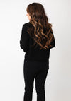 Vero Moda Luna Ribbed Knit Collar Jumper, Black