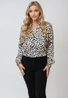 Vero Moda Elena Leopard Bomber Jacket, Neutral