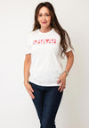 Vero Moda Heidi Slogan Print T-Shirt, White