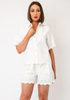 Vero Moda Floral Jacquard Shirt, Cream