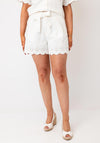Vero Moda Airla High Rise Loose Shorts, Cream