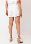 Vero Moda Airla High Rise Loose Shorts, Cream