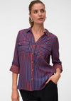 Vero Moda Doffy Striped Long Sleeve Blouse, Navy Multi