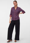 Vero Moda Doffy Striped Long Sleeve Blouse, Navy Multi
