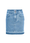 Vero Moda Girl Hailey Short Denim Skirt, Light Blue Denim
