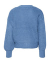 Vero Moda Girl Lea Long Sleeve Knit Cardigan, Coronet Blue