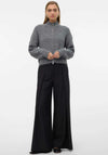 Vero Moda Nono Zipped Knit Cardigan, Grey