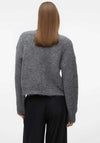 Vero Moda Nono Zipped Knit Cardigan, Grey