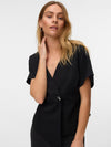Vero Moda Sonja V-Neckline Top, Black