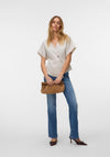 Vero Moda Sonja V-Neckline Top, Beige