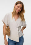 Vero Moda Sonja V-Neckline Top, Beige