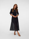 Vero Moda Brenda Mesh Skirt Maxi Dress, Black