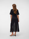 Vero Moda Brenda Mesh Skirt Maxi Dress, Black