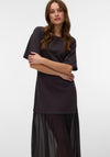Vero Moda Brenda Mesh Skirt Maxi Dress, Brown