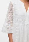 Vero Moda Honey Lace Tunic Top, White