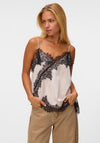 Vero Moda Novi Lace Trim Camisole, Stone