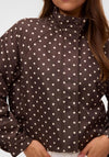 Vero Moda Kayla Polka Dot Jacket, Brown