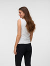 Vero Moda Smilla Sleeveless with Knot Detail Top, White
