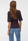 Vero Moda Pleated Basic Top, Brown