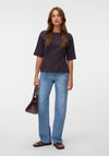 Vero Moda Pleated Basic Top, Brown