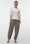 Vero Moda Pleated Basic Top, Off-White