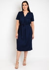 Vero Moda Curve Jenny V Neck Dress, Navy