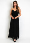 Vero Moda Holly Frill Panel Maxi Dress, Black