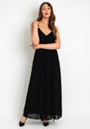 Vero Moda Holly Frill Panel Maxi Dress, Black