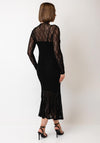 Aware Vero Moda Tessy Long Sleeve 7/8 Length Dress, Black