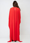 Vero Moda Yasmina Cape Detail Maxi Dress, Red