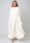 Vero Moda Jasmine Train Sleeve Maxi Dress, Cream