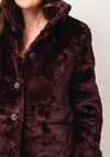 Vero Moda Faux Fur Short Jacket, Wine