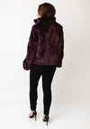 Vero Moda Faux Fur Short Jacket, Wine