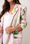 Vero Moda Liana Patterned Shiny Blazer, Green Multi