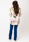 Vero Moda Liana Patterned Shiny Blazer, Green Multi
