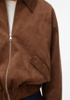Vero Moda Faux Suede Jacket, Brown