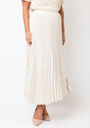 Vero Moda Florence Pleated Maxi Skirt, Cream