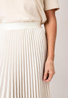 Vero Moda Florence Pleated Maxi Skirt, Cream