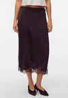 Vero Moda Ginny Lace Midi Skirt, Wine