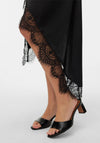 Vero Moda Lousia Asymmetric Lace Skirt, Black
