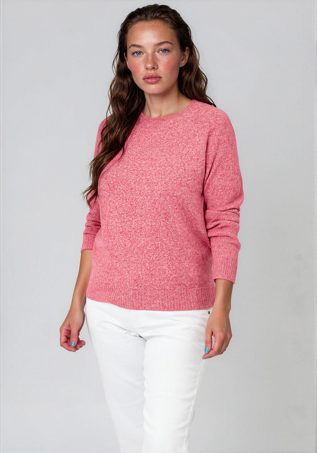 Vero Moda Doffy Striped Knitted Jumper, Pink