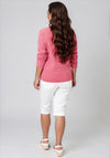 Vero Moda Doffy Striped Knitted Jumper, Pink