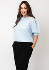 Vero Moda Doffy Short Sleeve Knit Sweater, Cashmere Blue